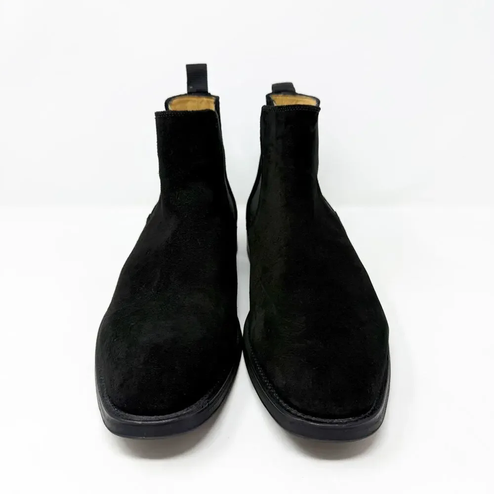 NWOB Russell & Bromley Black Suede Chelsea Boots Men’s Sz 44.5 Made in Portugal